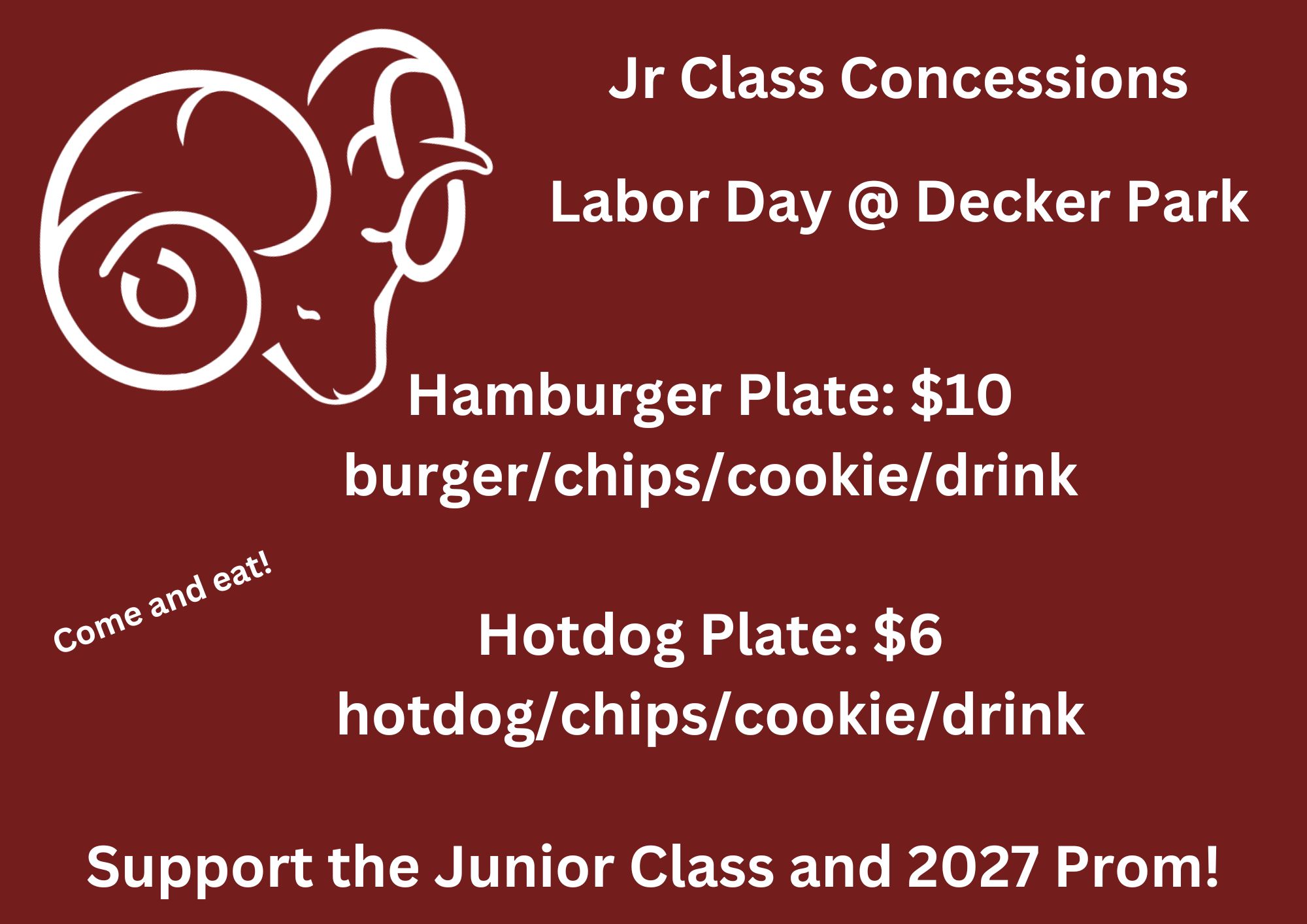 Jr Class Concessions
